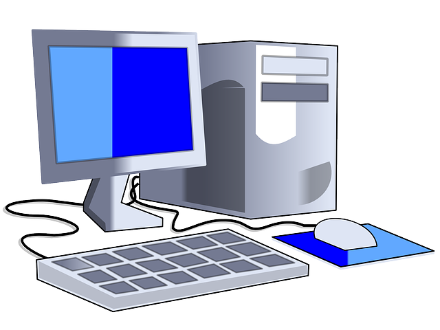 kreslený počítač